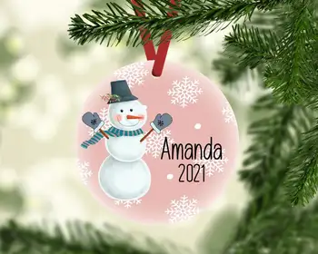 Personalizētas Ziemassvētku Rotājumus Bērniem | Personalizētu Bērniem Ziemassvētku Rotājumu | Personalizētu Sniegavīrs Ornaments